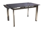 Extendable kitchen table with glass surface 300T Efdeco