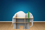 Παιδική επιδαπέδια ραφιέρα Elephant KID-0888-0106 Efdeco Image 2