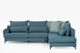 Σαλόνι Γωνία Perla Μπλέ COR-9107-00591 Efdeco Image 2