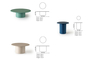 Τραπεζάκι σαλονιού Vitra μπλε COF-0937-0008 Efdeco Image 4