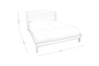 Κρεβάτι Elegant μασίφ ξύλου BED-0186-0013 Efdeco Image 2