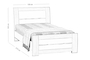Thomas, natural wood bed BED-0200-0032 Efdeco Image 2