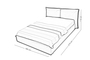 Ντυμένο κρεβάτι  Lazio BED-0213-0019 Efdeco Image 2