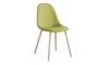 CELINA Chair, Metallic Natural, Green Fabric CHA-0146-0142 Efdeco