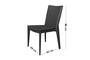 Καρέκλα με οικολογικό τεχνόδερμα καφέ CL520-KAFE Efdeco Image 2