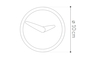 Ρολόι Atomo pared CLO-0904-0006 Efdeco Image 6