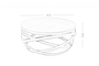 Τραπεζάκι σαλονιού Plexy φυσικού ξύλου COF-0186-0021 Efdeco Image 2