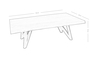Τραπεζάκι σαλονιού Olden COF-0186-0051 Efdeco Image 2