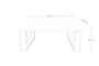 Τραπεζάκι σαλονιού Grey φυσικού ξύλου COF-0911-0037 Efdeco Image 3