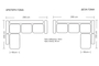 Lyon Corner Sofa Cappuccino COR-0088-0415 Efdeco Image 3