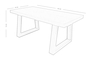 Τραπέζι Dover φυσικού ξύλου TAB-0260-0054 Efdeco Image 5