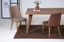 Τραπέζι τραπεζαρίας North melamine με 6 καρέκλες Fresh STA-0915-0001 Efdeco Image 2