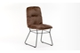 Chair lined with waterproof and stainless velvet fabric (Brown) HD6914AC Efdeco