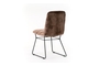 Chair lined with waterproof and stainless velvet fabric (Brown) HD6914AC Efdeco Image 2