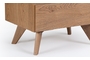 Fire, natural wood bedside table COM-0186-0008 Efdeco Image 3