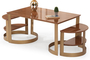 Fuga Walnut Coffee Table COF-0935-0057 Efdeco