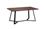 Τραπέζι Hanson 160x90cm Σκ.Καρυδί Βαφή Μαύρη TAB-0146-0035 Efdeco