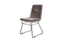 Chair upholstered in waterproof, stainless velvet fabric (Gray) HD6914AG Efdeco