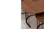 Σετ Τραπεζιών Ripa Walnut COF-0935-0062 Efdeco Image 2