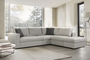 Toledo Corner Sofa Grey COR-0088-0583 Efdeco Image 2