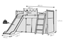 Κουκέτα Castle μασίφ ξύλου KID-0157-0054 Efdeco Image 2