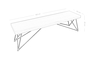 Πάγκος Lester ΒΕΝ-0260-0005 Efdeco Image 2
