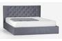 Ντυμένο κρεβάτι Love γκρι BED-0213-0057 Efdeco
