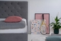 Love Upholstered Bed (Blue) BED-0213-0056 Efdeco Image 4