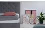 Ντυμένο κρεβάτι Love γκρι BED-0213-0057 Efdeco Image 2