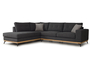 Γωνιακός καναπές Lyon Ανθρακί COR-0088-0497 Efdeco