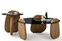 Βοηθητικό τραπεζάκι σαλονιού Markiz Oak SMF-935-0003 Efdeco Image 2