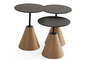 Boston Black Oak Σετ Βοηθητικών Τραπεζιών SMF-0935-0024 Efdeco Image 3