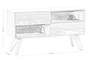 Mouse, natural wood TV stand TVF-0186-0018 Efdeco Image 3