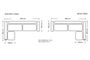 Napoli Corner Sofa Moca COR-0088-0311 Efdeco Image 3
