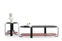 coffee table royal red square COF-0935-0022 Efdeco Image 3