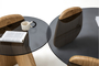 Βοηθητικό τραπεζάκι σαλονιού Markiz Oak SMF-935-0003 Efdeco Image 3