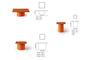 Τραπεζάκι σαλονιού Orange μεσαίο COF-0937-0015 Efdeco Image 4