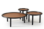 Σετ τραπεζάκια σαλονιού Round Base Black COF-0937-0035 Efdeco