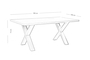 Τραπέζι Example 2 φυσικού ξύλου TAB-0200-0003 Efdeco Image 2