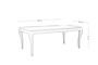 Classic, solid wood table TAB-0200-0010 Efdeco Image 2