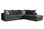Γωνιακός καναπές Toledo Ανθρακί COR-0088-0597 Efdeco