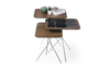 Βοηθητικά τραπεζάκια Diamond Walnut & Black SMF-0935-0013 Efdeco