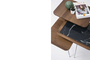 Βοηθητικά τραπεζάκια Diamond Walnut & Black SMF-0935-0013 Efdeco Image 2