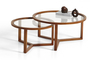 Σετ τραπεζάκια σαλονιού Geometric Glass COF-0937-0030 Efdeco