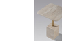 Σετ τραπεζάκια σαλονιού Square Base Traventino Look SMF-0937-0011 Efdeco Image 7