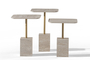 Σετ τραπεζάκια σαλονιού Square Base Traventino Look SMF-0937-0011 Efdeco Image 9