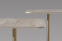Σετ τραπεζάκια σαλονιού Square Base Traventino Look SMF-0937-0011 Efdeco Image 8