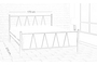 Μεταλλικό κρεβάτι Vito BED-0187-0030 Efdeco Image 2