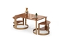 Fuga Walnut Coffee Table COF-0935-0057 Efdeco Image 2